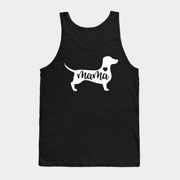 Dachshund Mama Love Heart Tank Top by Xamgi